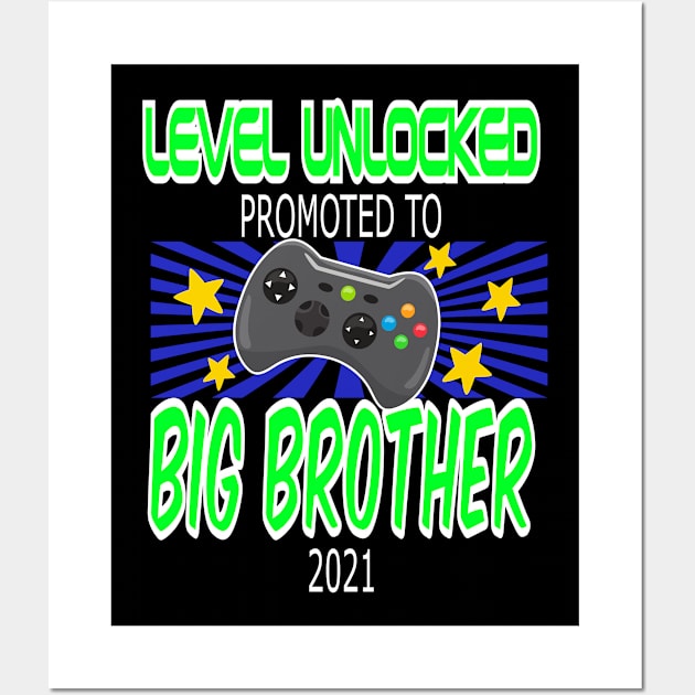 Funny Cute Pregnancy Announcement Big Brother Gift for Boys Wall Art by JPDesigns